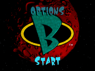 Blasto title screen for Playstation